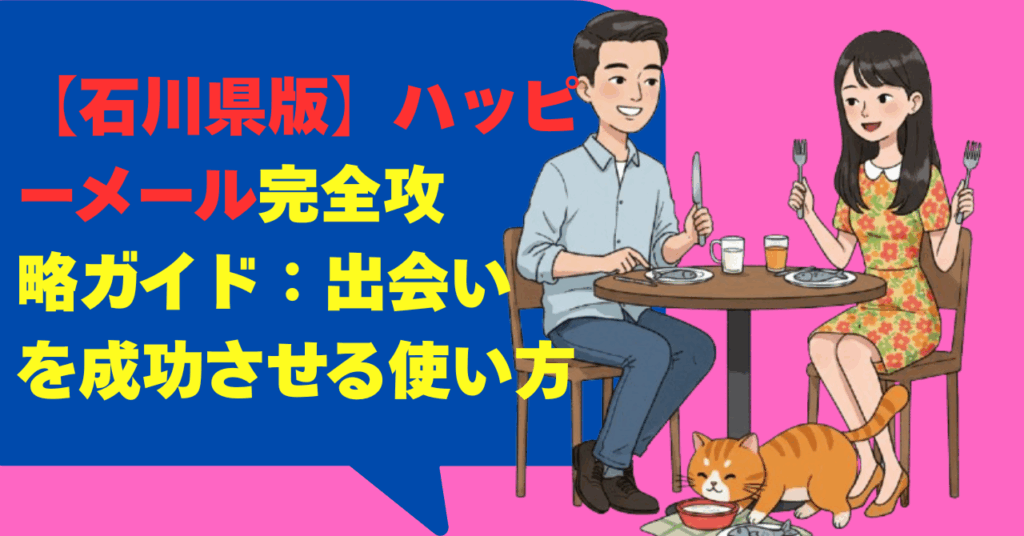 【石川県版】ハッピーメール完全攻略ガイド：出会いを成功させる使い方