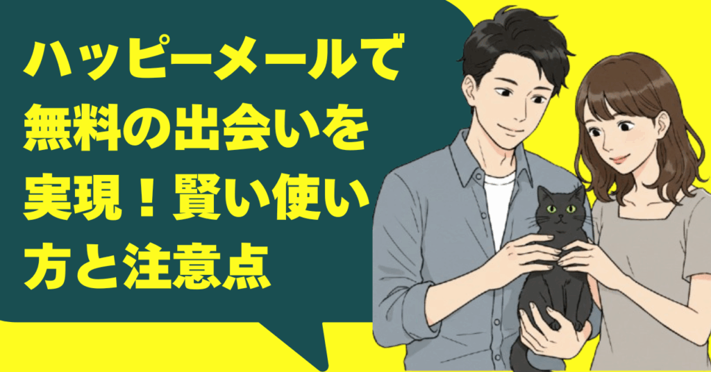 ハッピーメールで無料の出会いを実現！賢い使い方と注意点