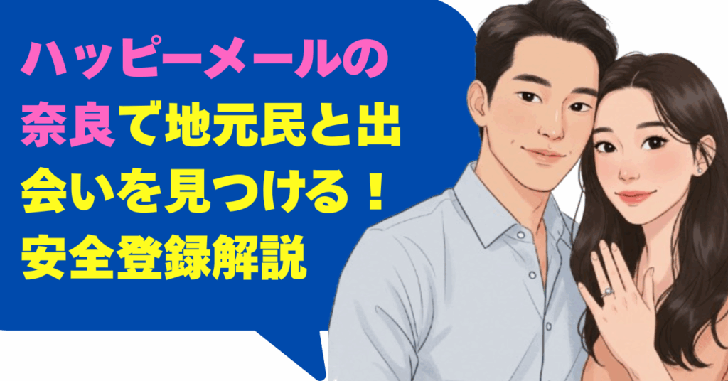 ハッピーメールの奈良で地元民と出会いを見つける！安全登録の解説