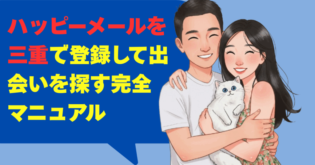 ハッピーメールを三重で登録して出会いを探す完全マニュアル