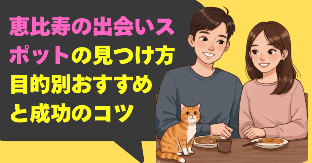 恵比寿の出会いスポットの見つけ方！目的別おすすめと成功のコツ