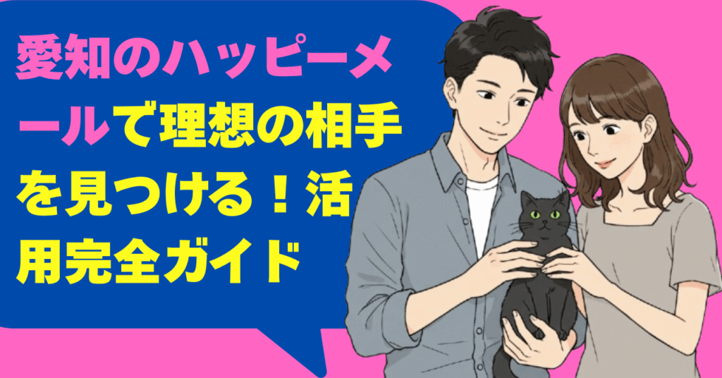 愛知のハッピーメールで理想の相手を見つける！活用完全ガイド