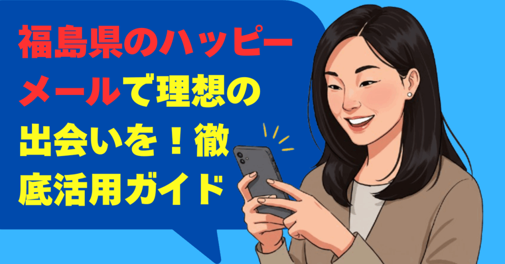 福島県のハッピーメールで理想の出会いを！徹底活用ガイド