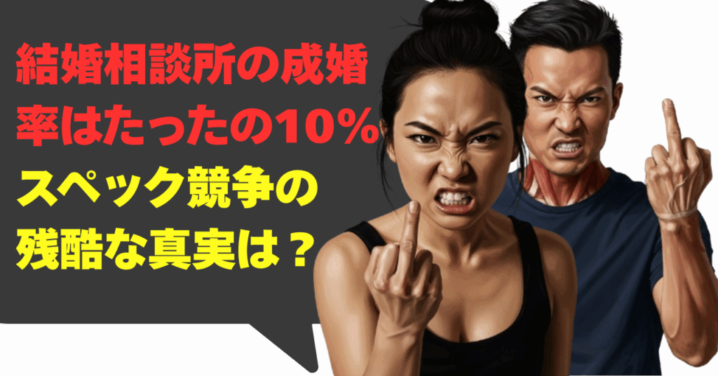結婚相談所の成婚率はたったの10%！スペック競争の残酷な真実とは？