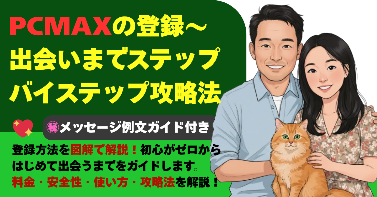 PCMAXの登録～出会いまでステップバイステップ攻略法