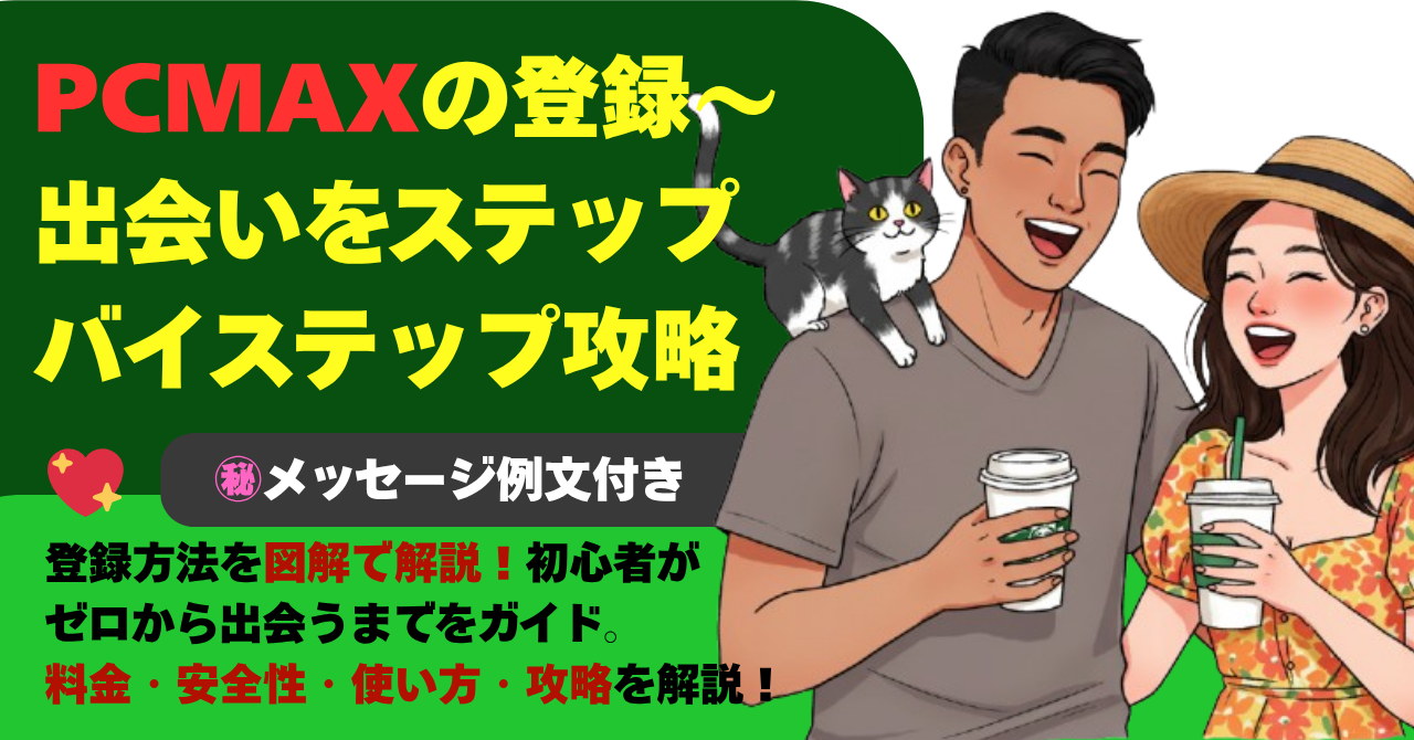 PCMAXの登録～出会いまでステップバイステップ攻略法