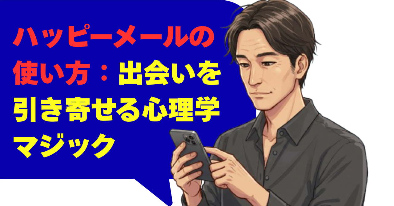 ハッピーメールの使い方：出会いを引き寄せる心理学マジック