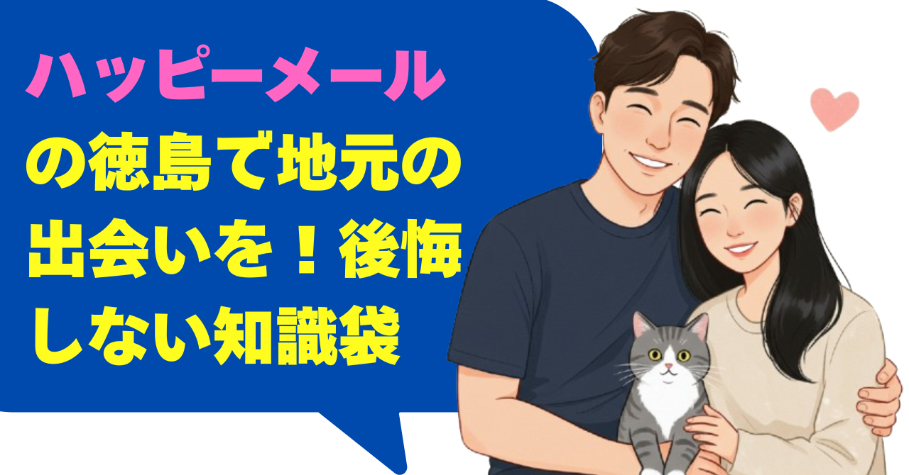 ハッピーメールの徳島で地元の出会いを！後悔しない知識袋