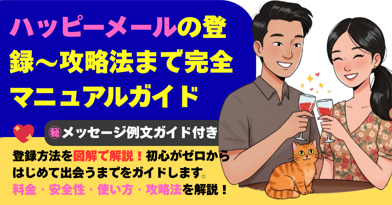 ハッピーメールの登録～攻略法まで完全マニュアルガイド