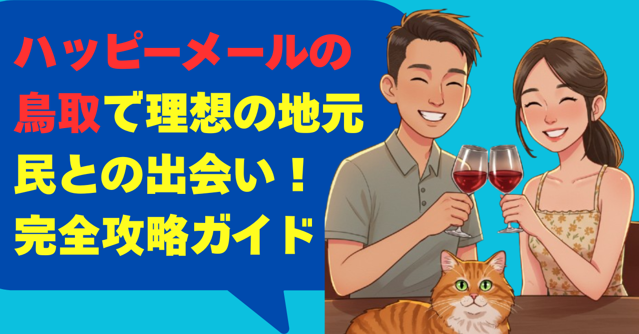 ハッピーメールの鳥取で理想の地元民との出会い！完全攻略ガイド