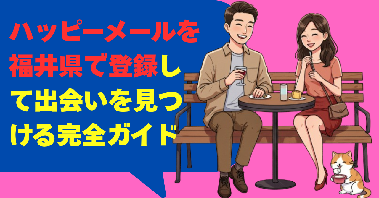 ハッピーメールを福井県で登録して出会いを見つける完全ガイド